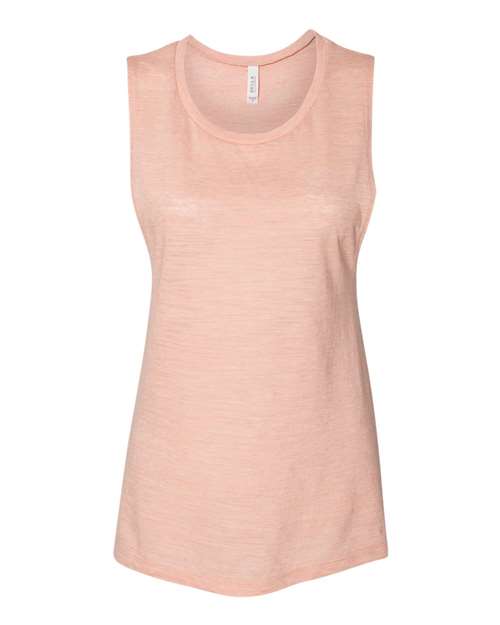 2XL - Women's Flowy Scoop Muscle Tank - 8803