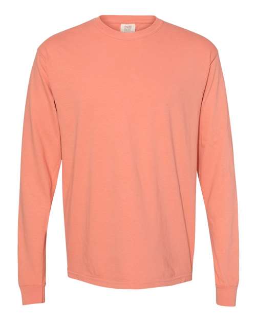 XL - Garment-Dyed Heavyweight Long Sleeve T-Shirt - 6014