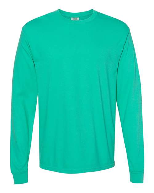 2XL - Garment-Dyed Heavyweight Long Sleeve T-Shirt - 6014