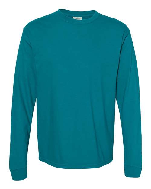 XL - Garment-Dyed Heavyweight Long Sleeve T-Shirt - 6014