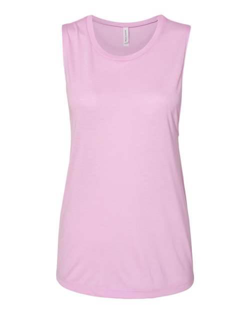 2XL - Women's Flowy Scoop Muscle Tank - 8803