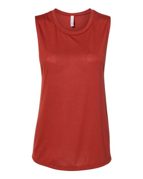 2XL - Women's Flowy Scoop Muscle Tank - 8803