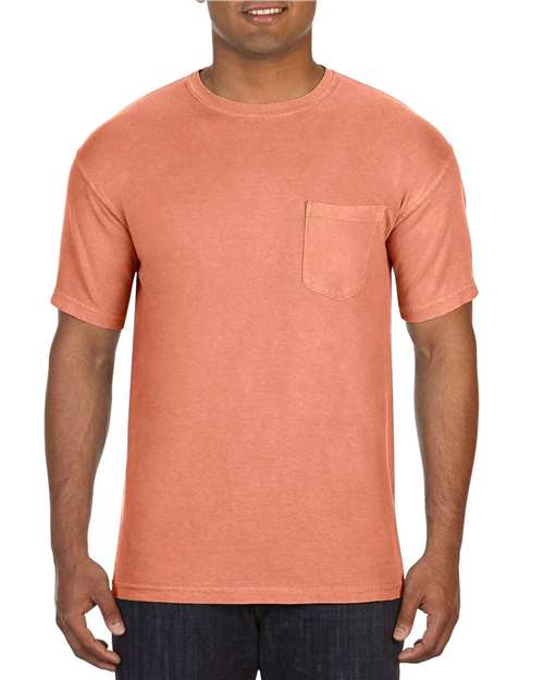 2XL - Garment-Dyed Heavyweight Pocket T-Shirt - 6030